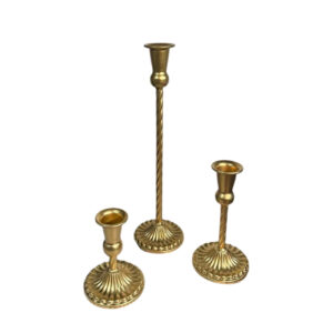 Bougeoir Chandelier Ancien Sur Pied