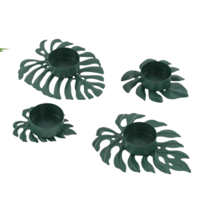 Bougeoir Fer Forgé Original Vert