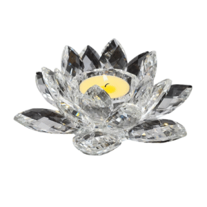 Bougeoir Fleur De Lotus Blanc