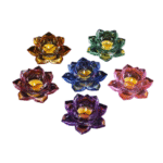 Bougeoir Fleur De Lotus Cristal Centre De Table