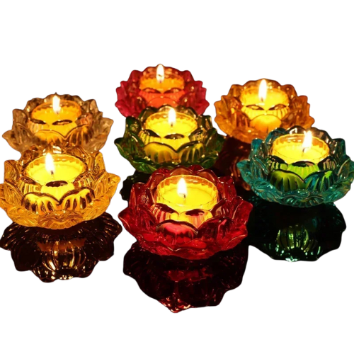 Bougeoir Fleur De Lotus Style Chinoise