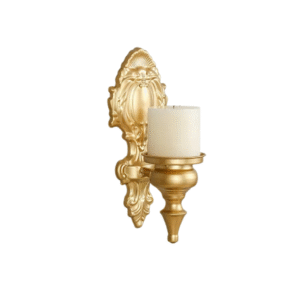 Bougeoir Mural Ancien Doré