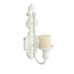 Bougeoir Mural Ancien Blanc