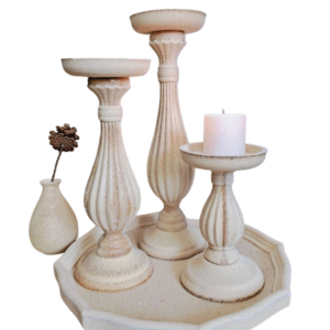 Bougeoir En Bois Tourné​