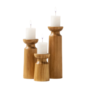 Bougeoir En Bois Naturel​