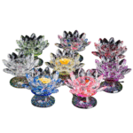 Bougeoir Design Fleur De Lotus En Cristal​ Moderne