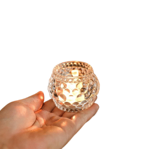 Bougeoir En Verre Transparent​