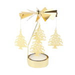 Bougeoir Rotatif Noël​ Doré