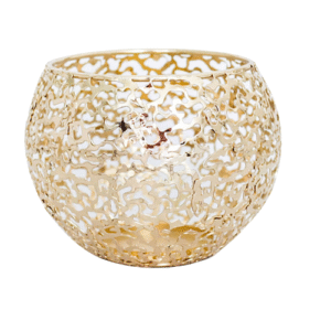 Bougeoir Et Photophore Centre De Table Doré