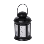 Bougeoir Lanterne Noël Extérieur Noir