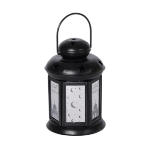 Bougeoir Lanterne Noël Extérieur Noir