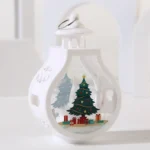 bougeoir minimaliste blanc Noël