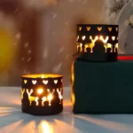 photophore en verre design Noël