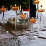 bougeoir en verre intemporel pour mariage