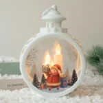 bougeoir de Noel en bois