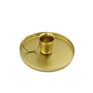 Ancien Bougeoir Main Pas Cher Doré