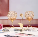 bougeoir design en cristal