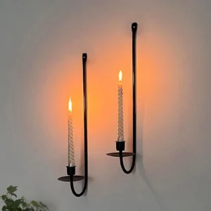 bougeoir noir design moderne extérieur