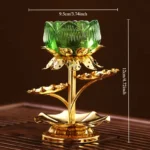 bougeoir fleur de lotus pour intérieur élégant