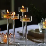 bougeoir en verre mariage