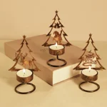 accessoire sapin de noel bougeoir