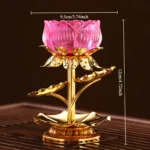 bougeoir ornemental en forme de lotus