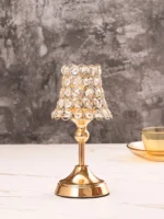 lampe bougeoir cristal