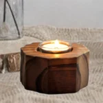 accessoire décoratif en bois brut